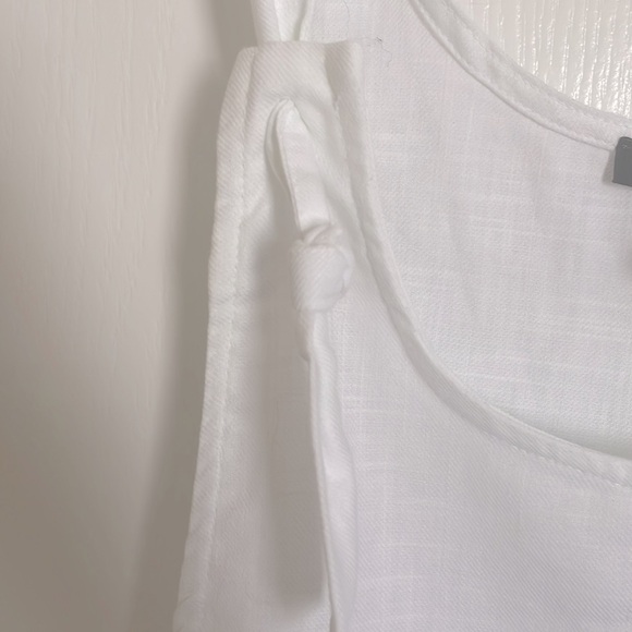 Hot Kiss White Sleeveless Tie Front Jumpsuit - Picture 3 of 6